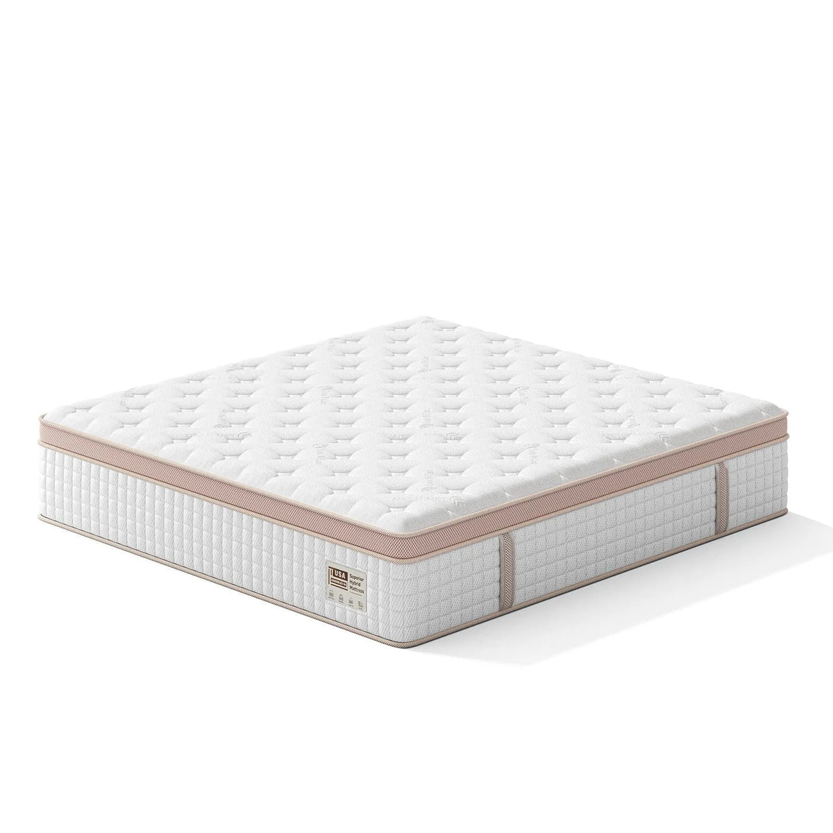 14″ King Size Firm Hybrid Mattress with Gel Memory Foam and Pocket Springs