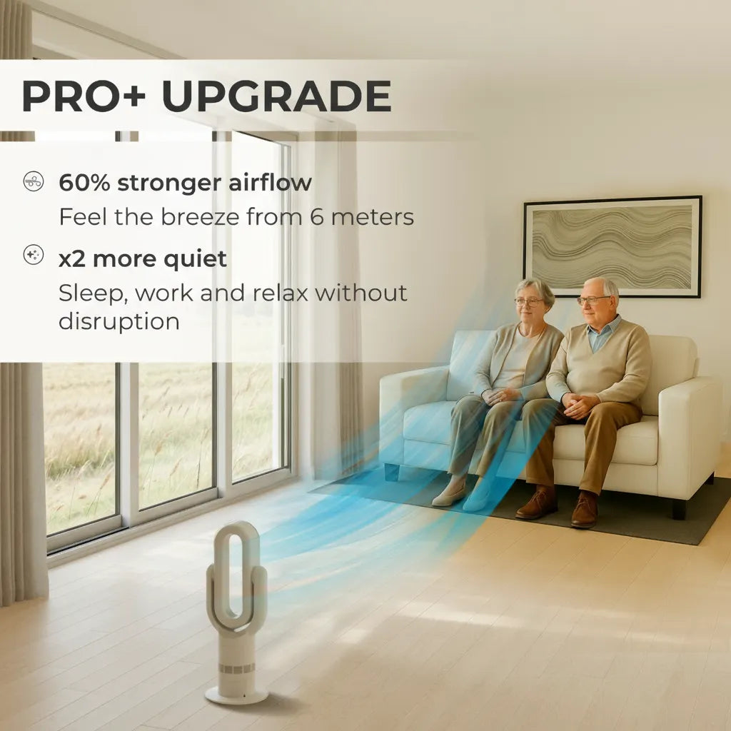 Vortex Air™ Pro Plus (2026 Upgrade) Bladeless Hot & Cool Fan