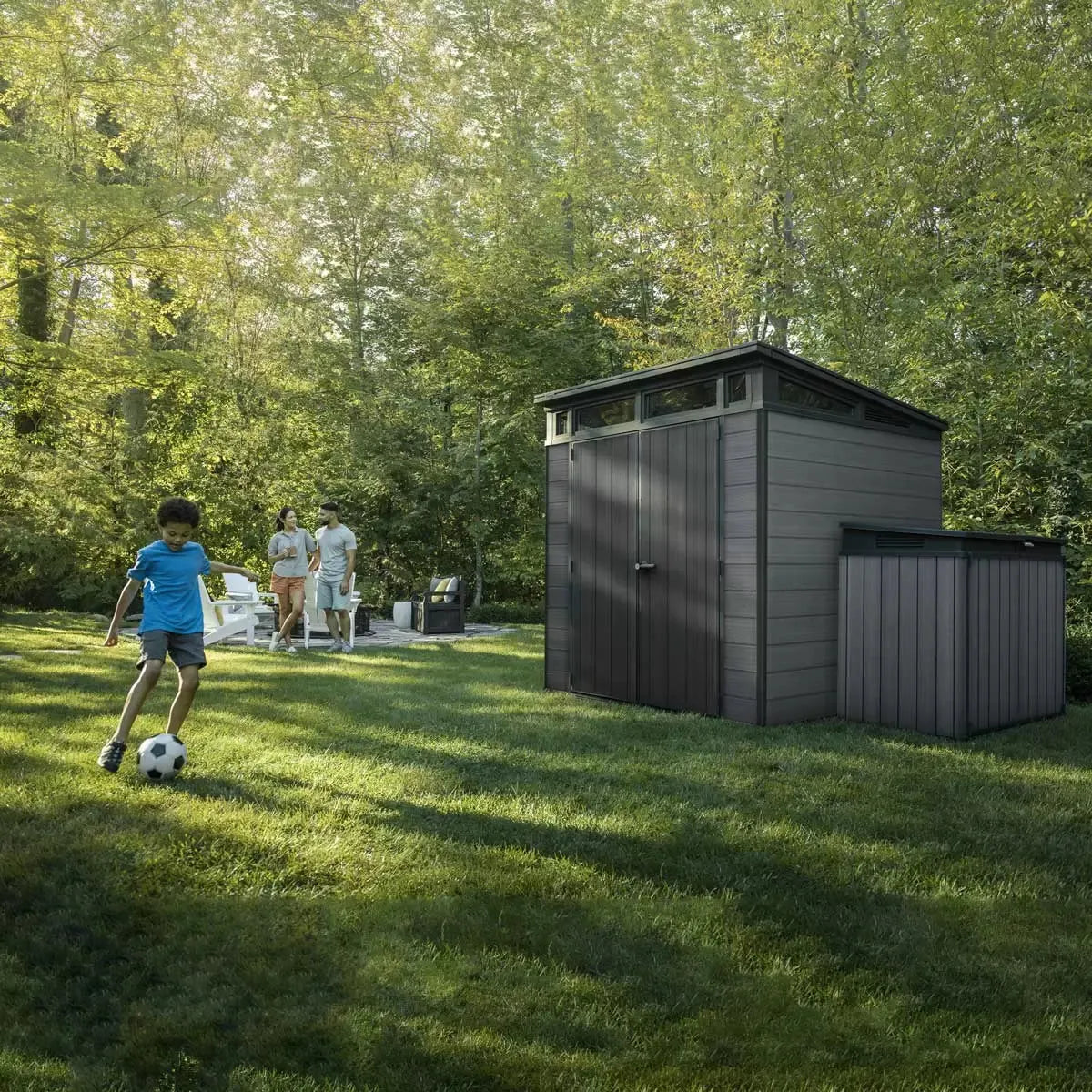 Keter Cortina Resin Garden Shed - Grey