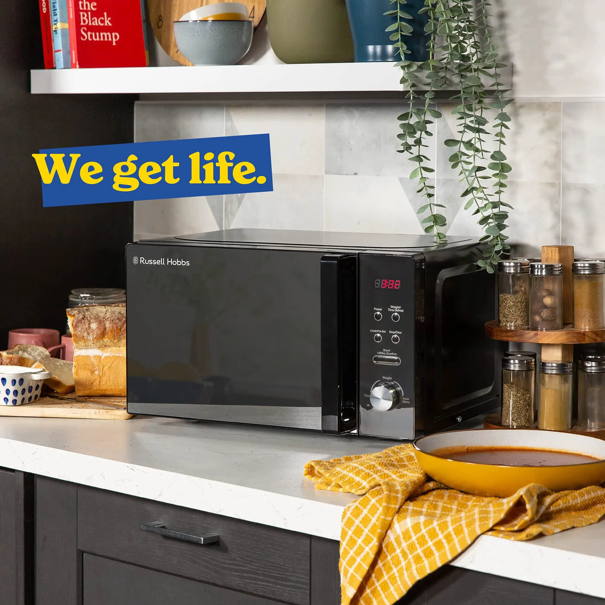 Russell Hobbs Digital Microwave 20L 800W Black 5 Power Levels