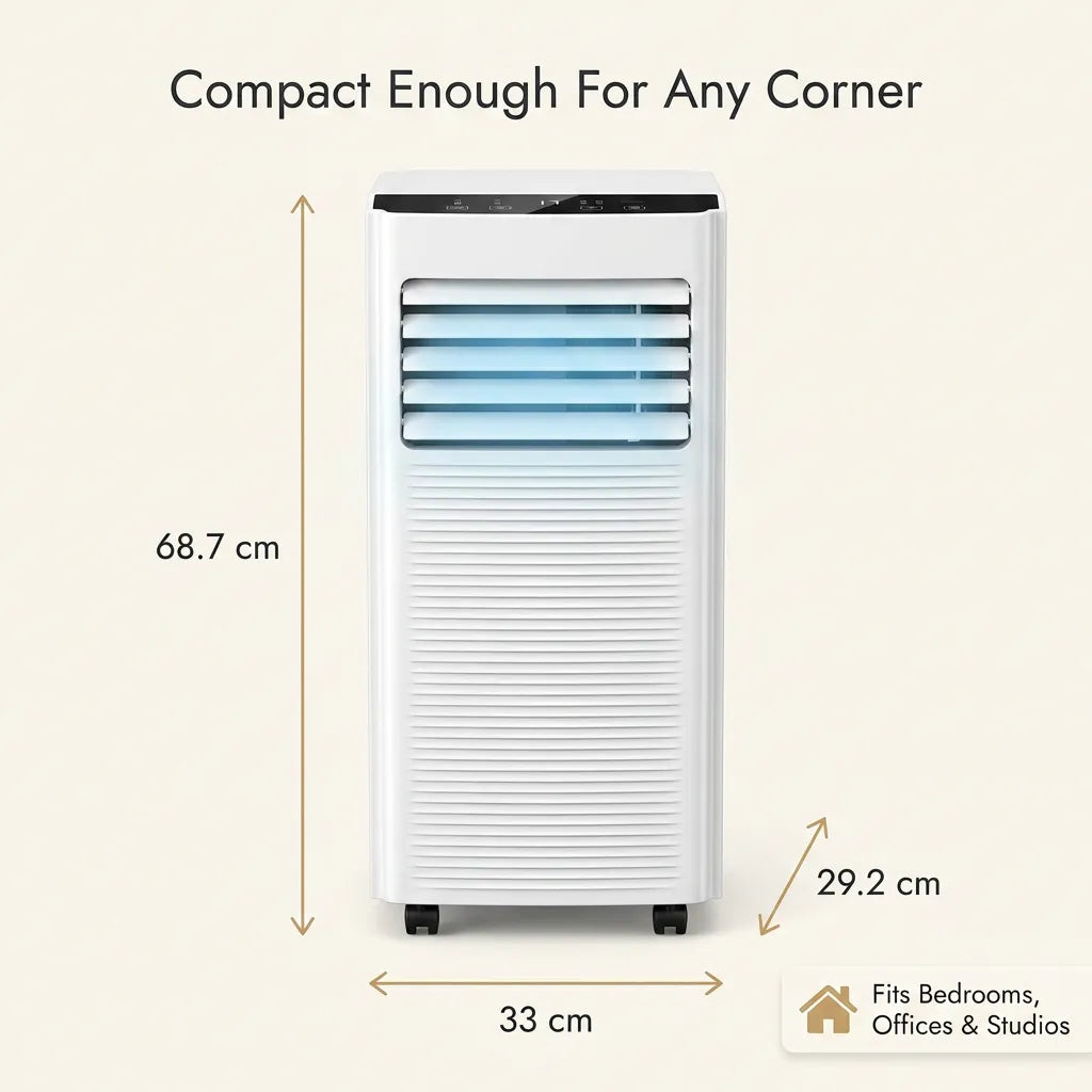 9000 BTU Portable Air Conditioner Dehumidifier Fan