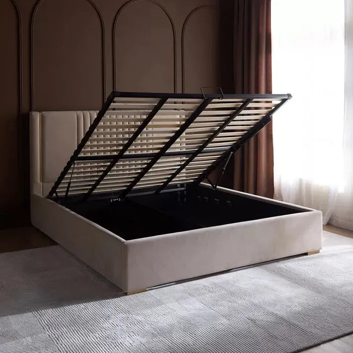 Qubba King Bed with Hydraulic Storage – 180×200 cm