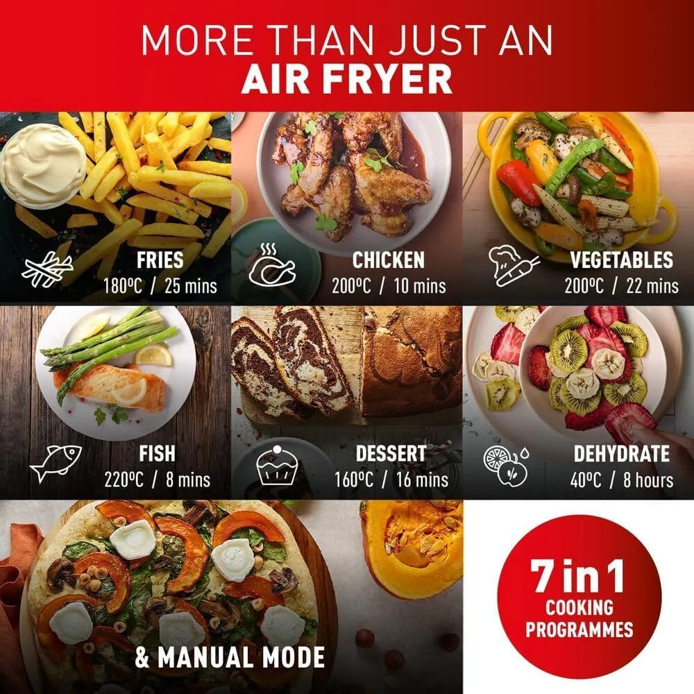 Tefal Easy Fry Dual Zone Digital Air Fryer 8.3 L 8-in-1
