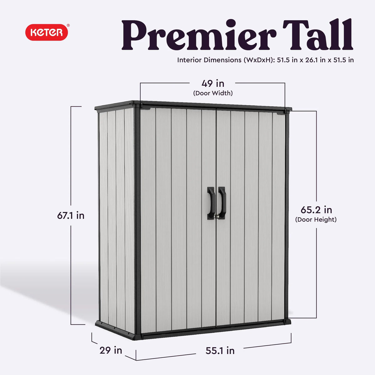 Keter Premier Resin Storage Shed with Shelves