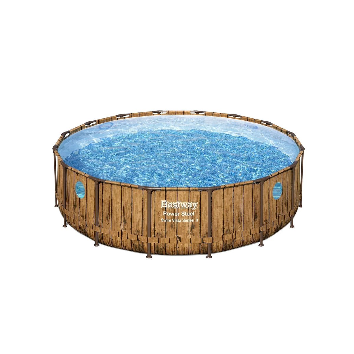 Bestway Power Steel Swim Vista 16′ x 48″ Round Above Ground Swimming Pool Set