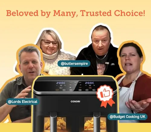 COSORI Dual Air Fryer 8.5L 8-in-1 Family Size