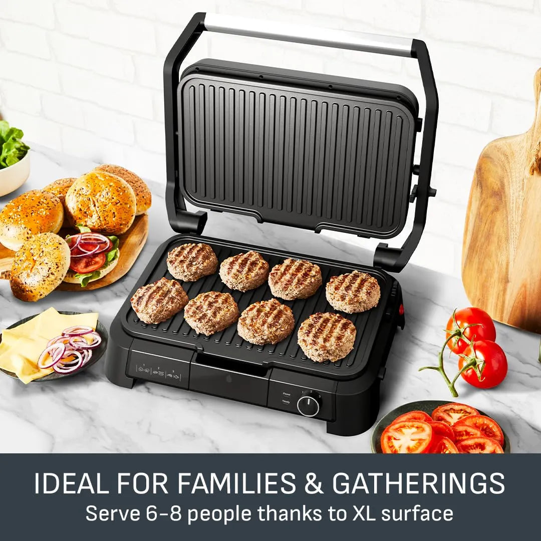 Tefal SuperGrill 3-in-1 XL Indoor Electric Grill, Adjustable Temperature