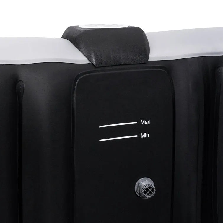 ZACHVO 120 Volt 3 – Person 120 – Jet Square Inflatable Hot Tub in Black