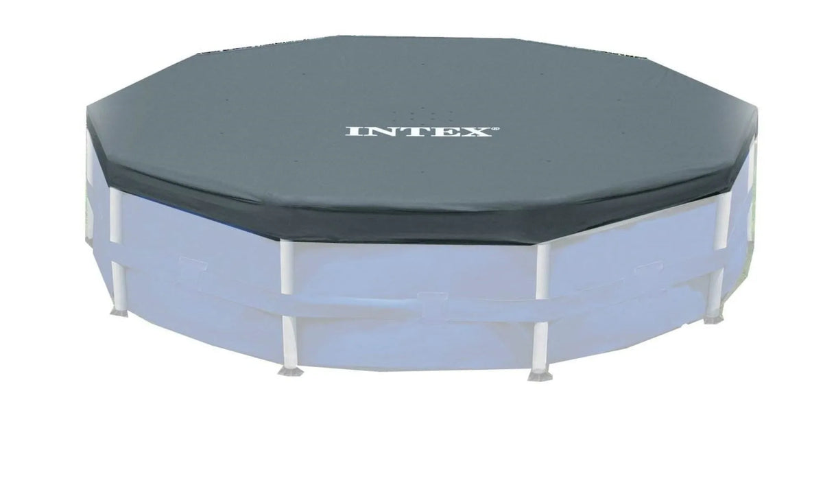 Intex 12-Foot Round Metal Frame Above Ground Swimming Pool Debris Cover