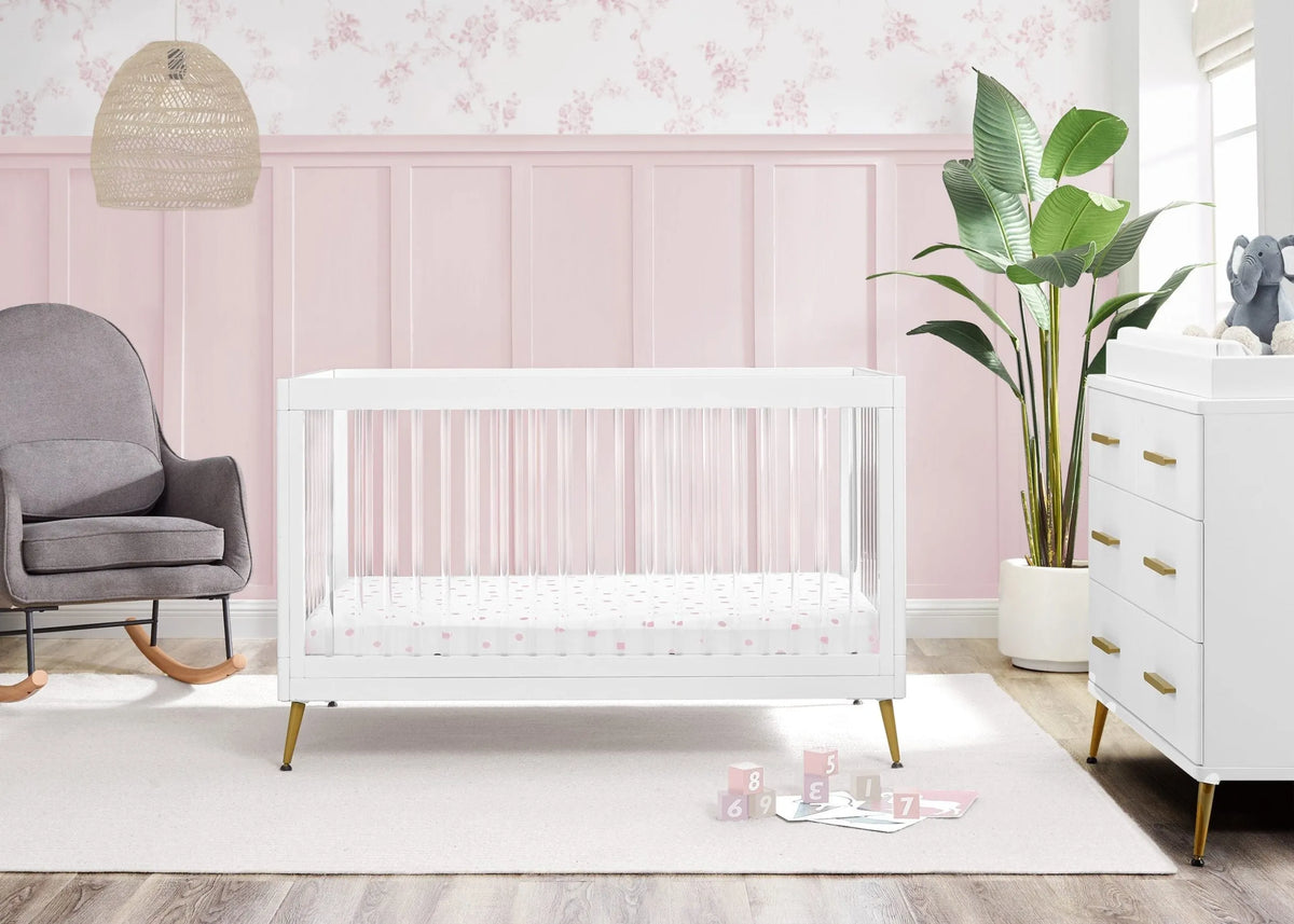 Sloane 4-in-1 Acrylic Convertible Crib