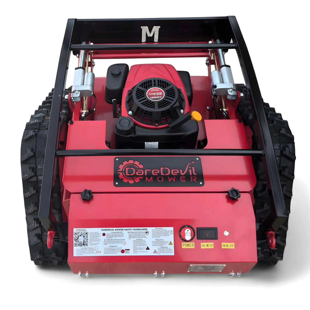 DareDevil Mower – Remote Controlled 200m Remote Distance| 50° Slope Capability | Hybrid Self-Charging Dual Battery | Brushless Motors | Zero Turn | Adjustable Cutting Deck