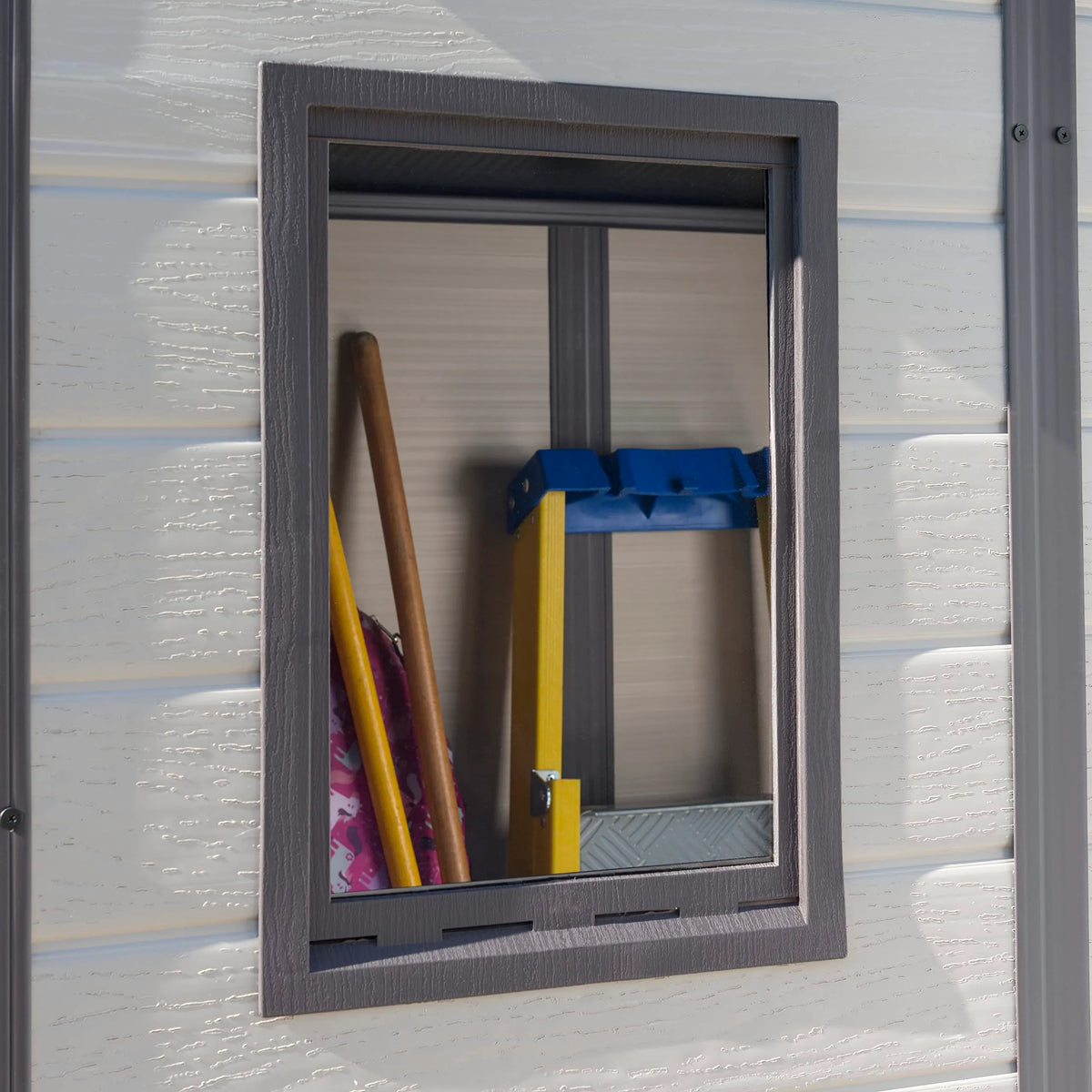 Keter Manor Single Door Garden Shed - Wood Effect Beige