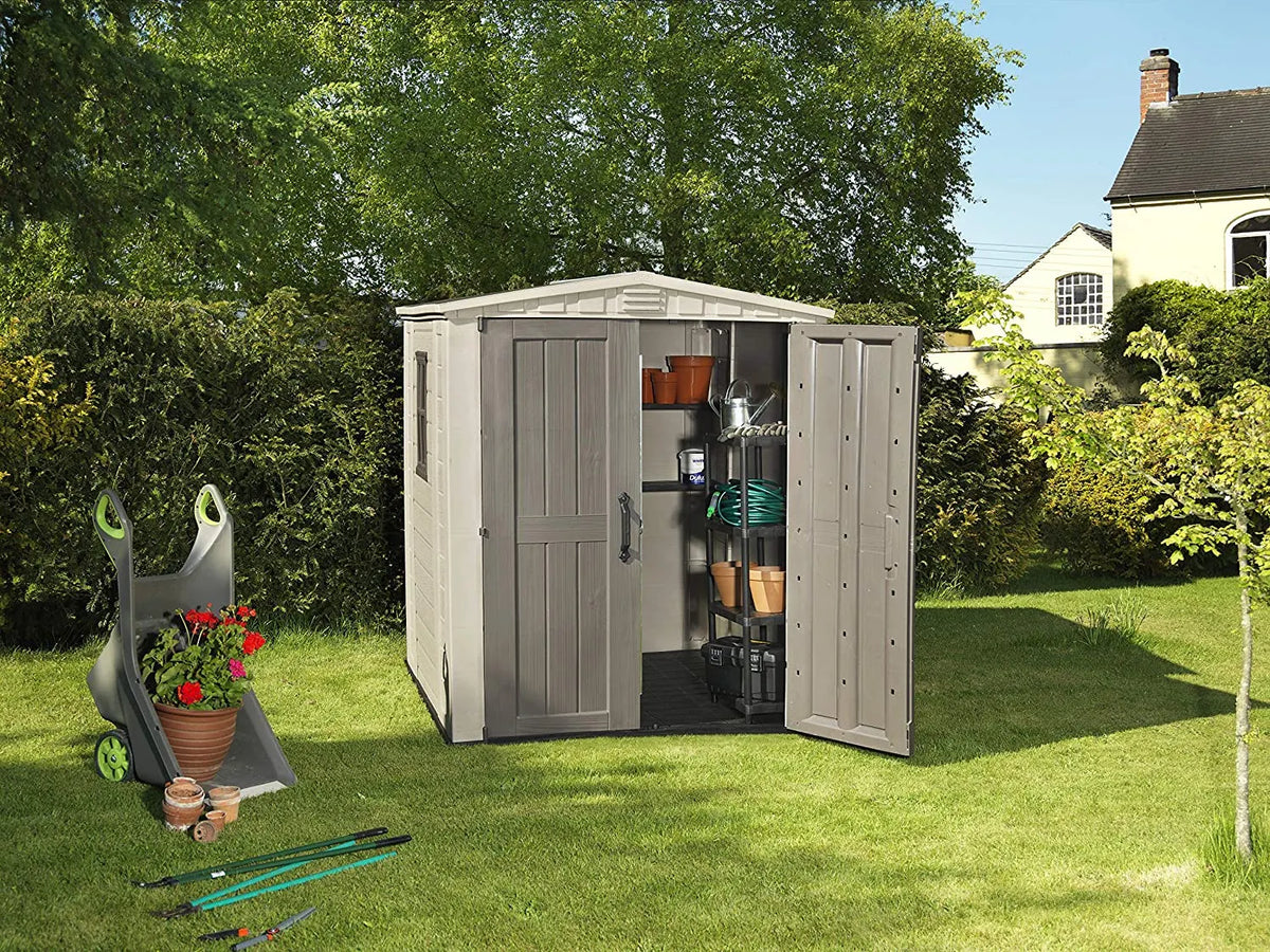Keter Factor Double Door Plastic Garden Shed