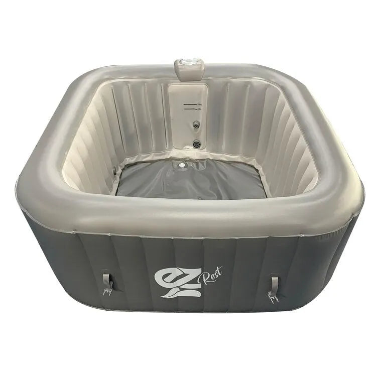 4-Seat Inflatable Pool Spa – Portable Hot Tub Spa with Light and Remote Control