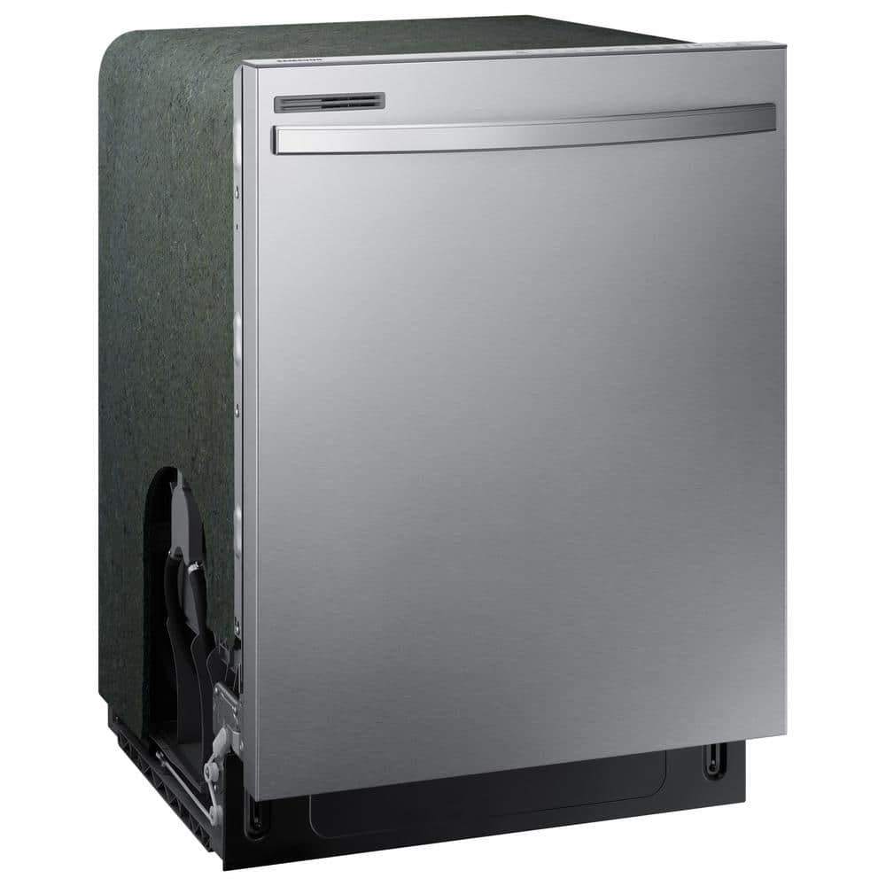 Samsung 24 in. Top Control Tall Tub Dishwasher in Stainless Steel with Stainless Steel Interior Door, 55 dBA