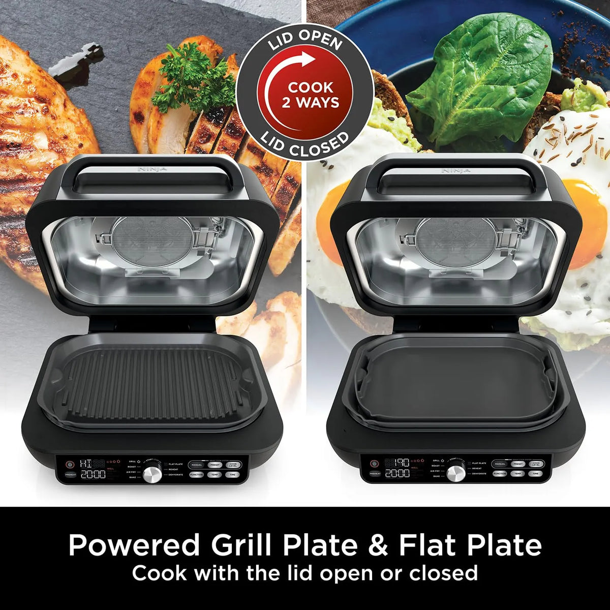 Ninja Foodi MAX PRO Health Grill & Air Fryer 3.8L 7-in-1