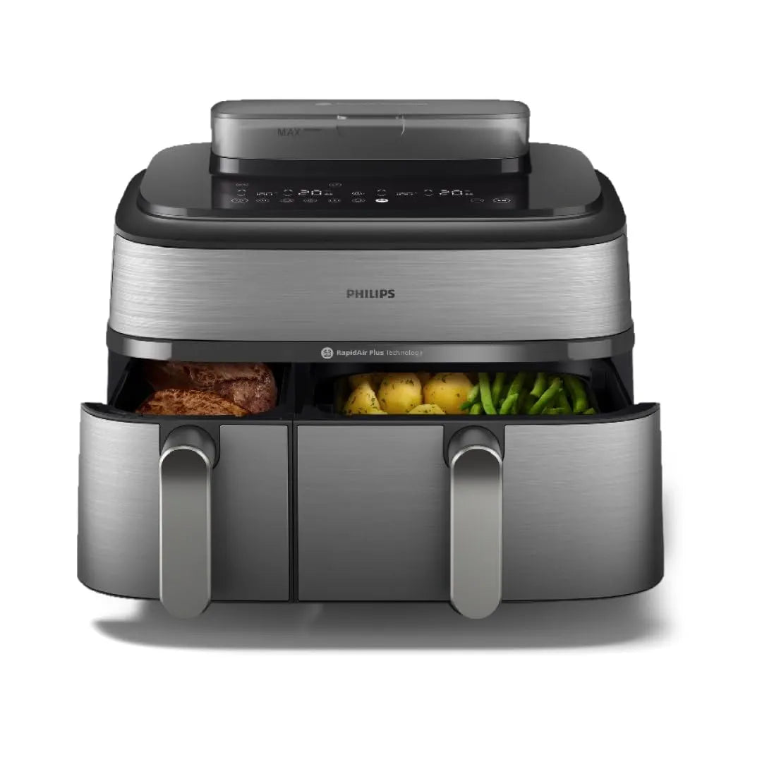 Philips 5000 Series Dual Basket Air Fryer with Steam 9L RapidAir Plus