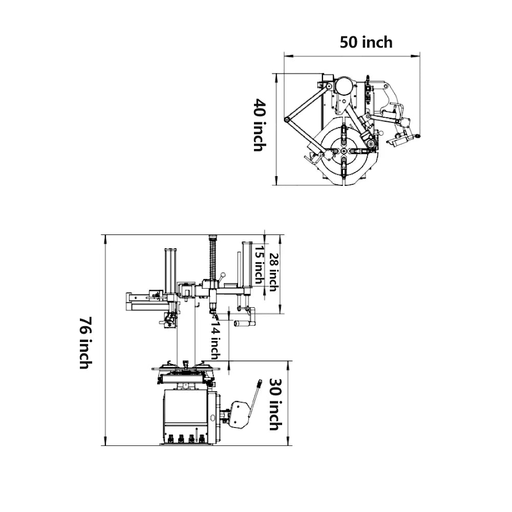 KT T830 Tire Changer Machine by KaTool