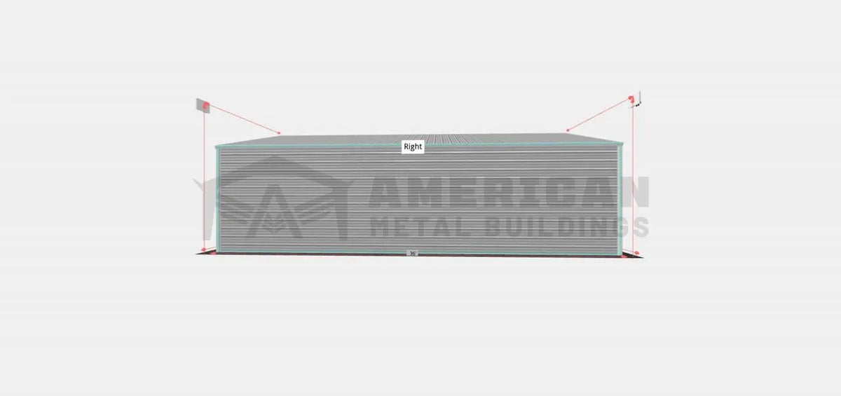 26x36x10 Side Entry Garage