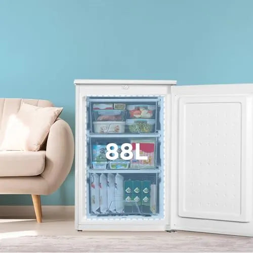 COMFEE' 88L Under Counter Freezer, 55cm, Reversible Door