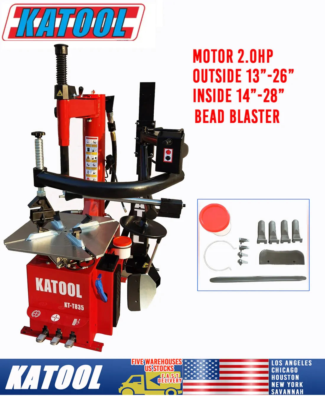 KT T835 Tire Changer Machine by KaTool
