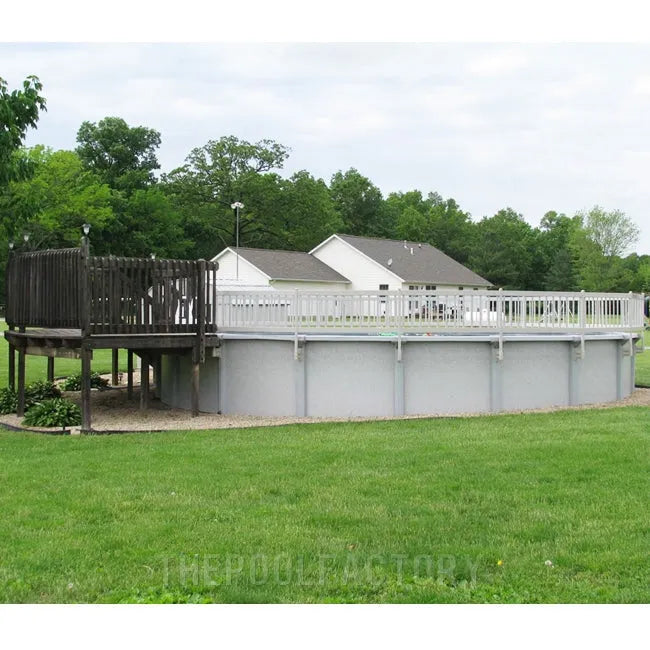 12’x27′ Oval Vinyl Works Premium Resin Fence Kit