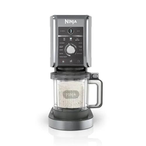 Ninja CREAMi Deluxe Ice Cream & Frozen Dessert Maker 10 Functions 3 Tubs
