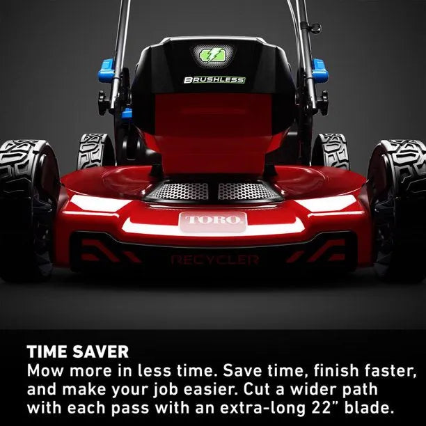 Flex-Force 60V Cordless 2-Tool Combo Kit 22 in. Recycler Walk Behind Lawn Mower & Leaf Blower w/Charger & Batteries