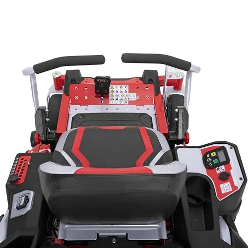 Craftsman 56V MAX* 42″ Brushless Zero-Turn Lawn Mower with 60Ah Battery, Electric Lawn Tractor with Eco Mode, Quick Lift Assist, and LED Headlights, Red/Black