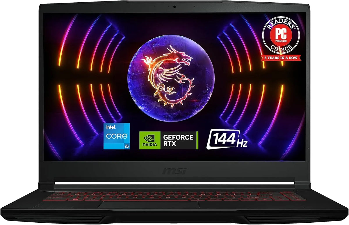 MSI Thin 15 15.6” 144Hz FHD Gaming Laptop: Intel Core i5-12450H