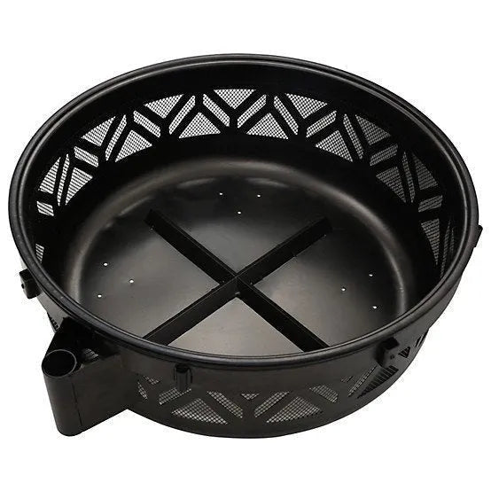 Red Mountain Valley 47 in. Wood-Burning Fire Pit with Adjustable BBQ Grate, Geometric