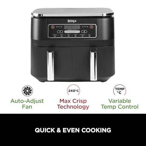Ninja Foodi Dual Zone Dual Air Fryer 7.6L 6-in-1