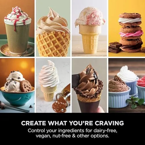 Ninja Swirl by CREAMi Soft Serve & Ice Cream Maker 13 Functions 2 Tubs