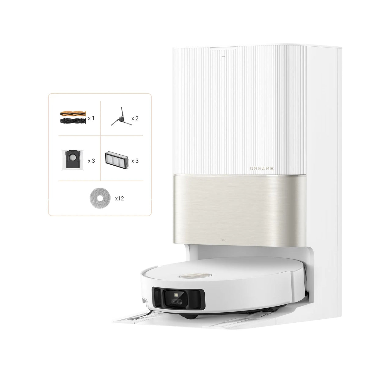 Dreame X50 Ultra Robot Vacuum & Mop 20,000Pa Hot Water Mop White
