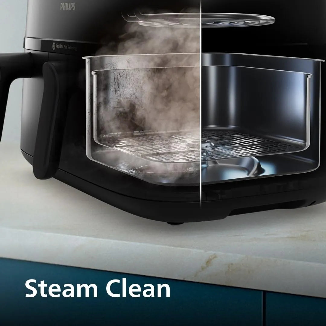 Philips 5000 Series Dual Basket Air Fryer with Steam 9L RapidAir Plus