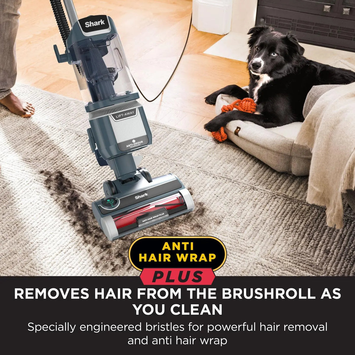 Shark Anti Hair Wrap Plus Upright Corded Pet Vacuum 2.5L Lift-Away