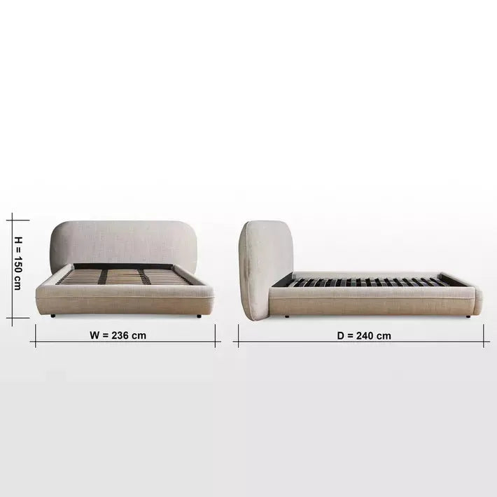 Nordic French Queen Bed – 160×200 cm
