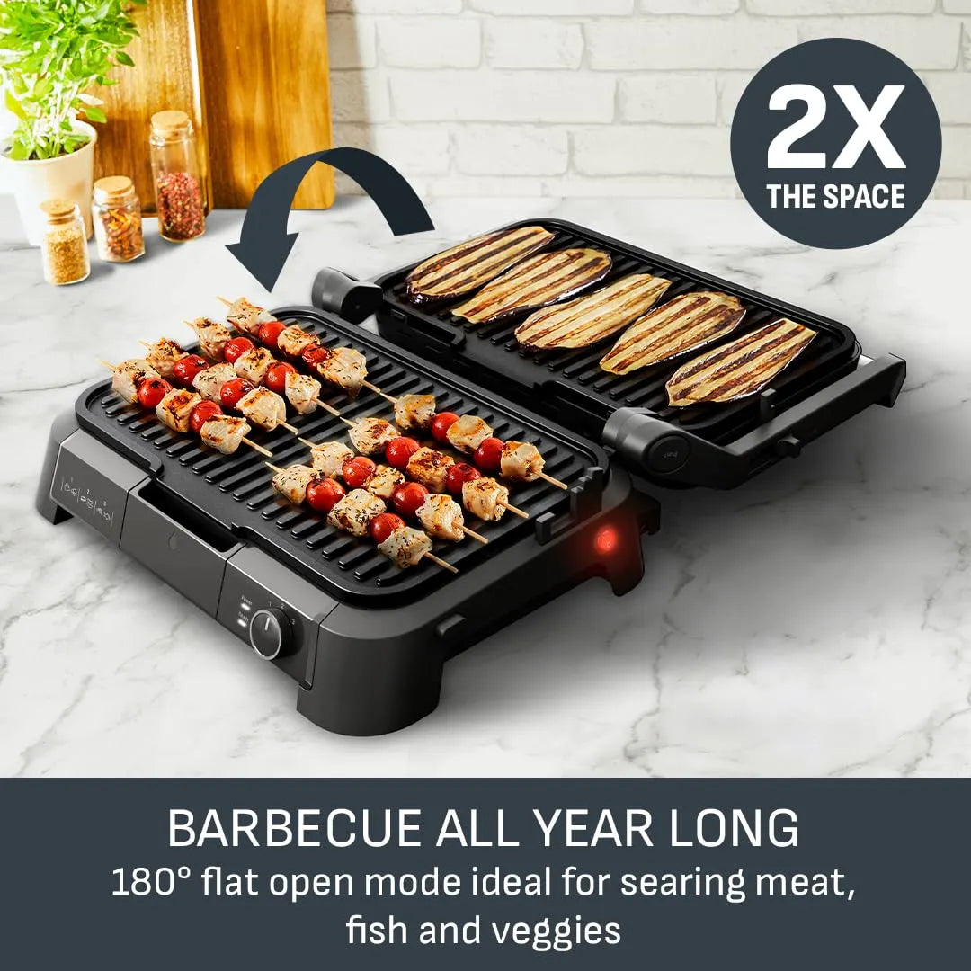 Tefal SuperGrill 3-in-1 XL Indoor Electric Grill, Adjustable Temperature