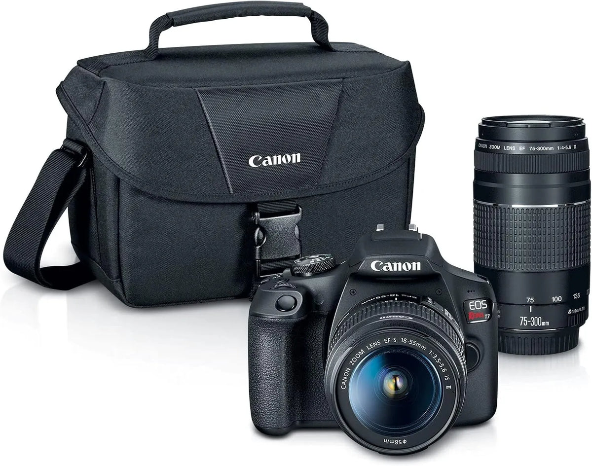 Canon EOS Rebel T7 DSLR Camera with 18-55mm Lens, 24.1MP Sensor & Built-In Wi‑Fi