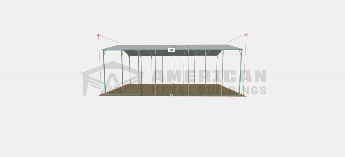 24x40x14 Steel Carport