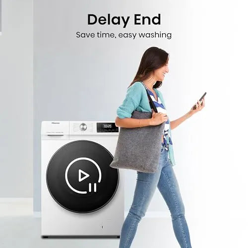 Front Load Washing Machine 10kg 1400rpm Inverter Steam White Energy Class A