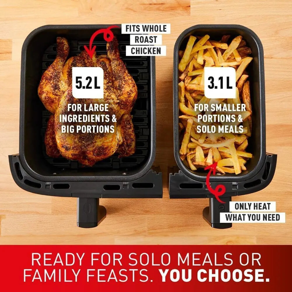 Tefal Easy Fry Dual Zone Digital Air Fryer 8.3 L 8-in-1