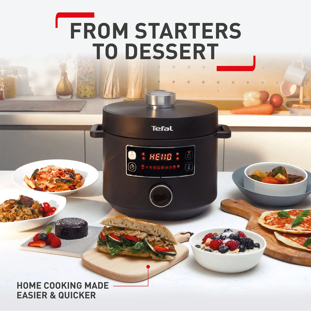 Tefal Turbo Cuisine 10-in-1 Multi Pressure Cooker 4.8 L 1000 W