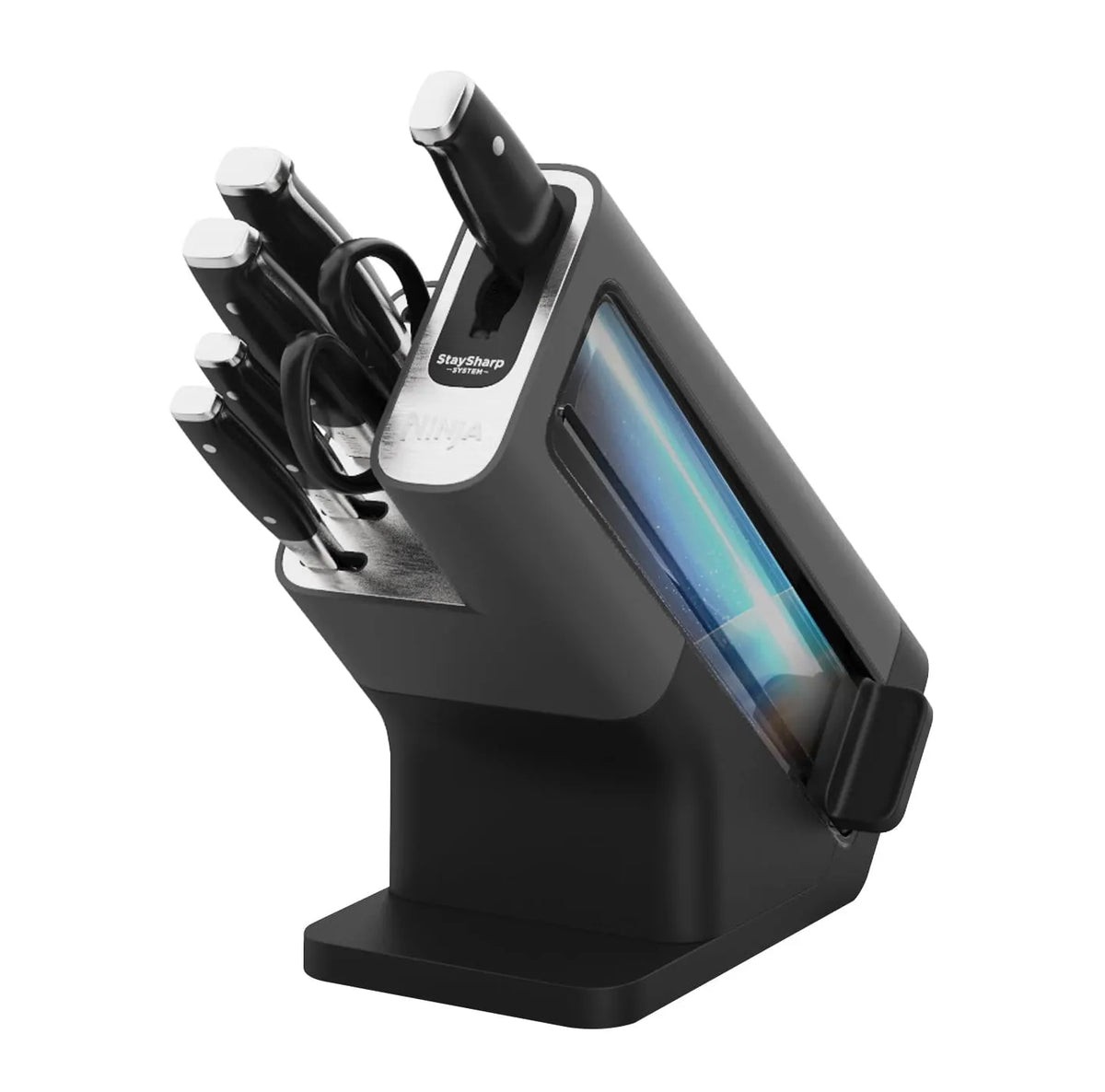 Ninja Foodi StaySharp Knife Block with Built-in Sharpener 6-Piece