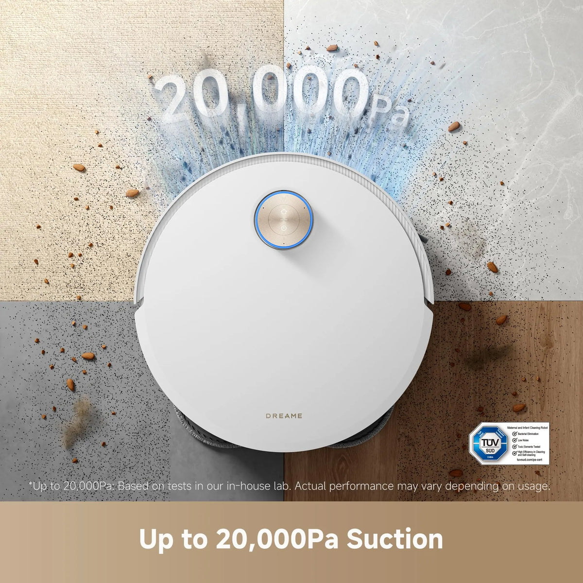 Dreame X50 Ultra Robot Vacuum & Mop 20,000Pa Hot Water Mop White