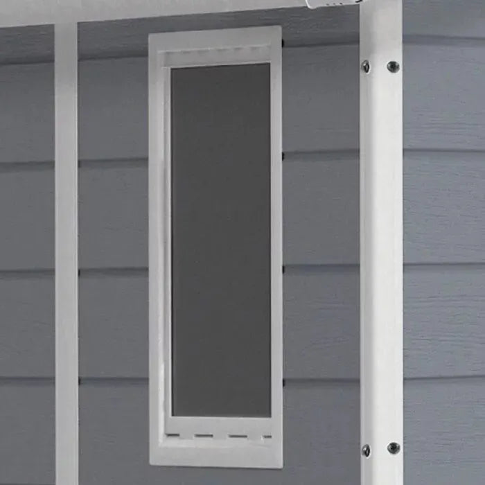 Keter Manor 4 ft. W x 6 ft. D Vertical Resin Outdoor Storage Shed Ideal For Patio Installation Included