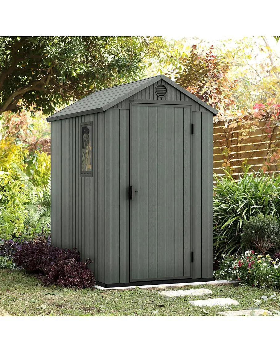Keter Darwin Resin Garden Shed - Green