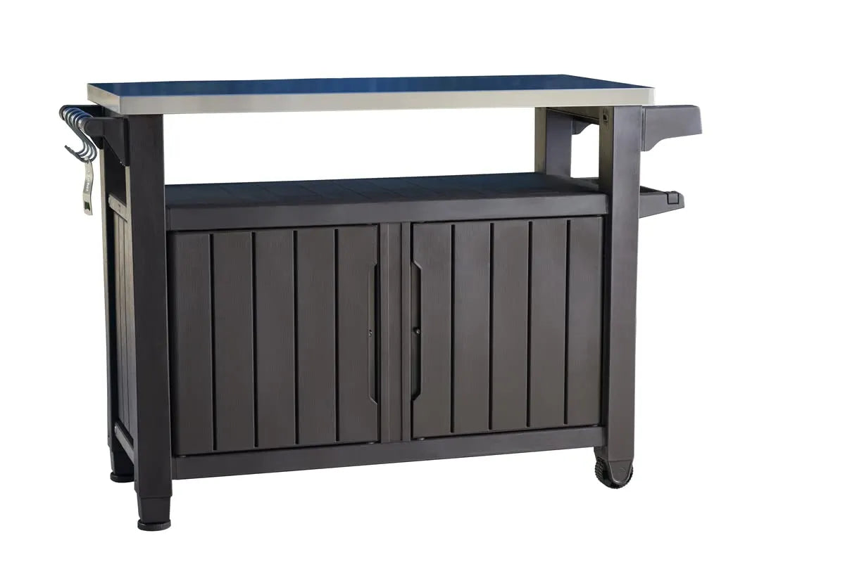 Keter Unity XL BBQ Side Table 134x51.7x89.6 cm Grey