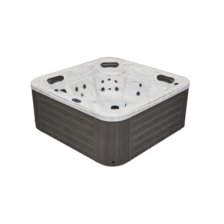 Luxury Spas 5 – Person 52 – Jet Acrylic Square Hot Tub with Ozonator in Gray