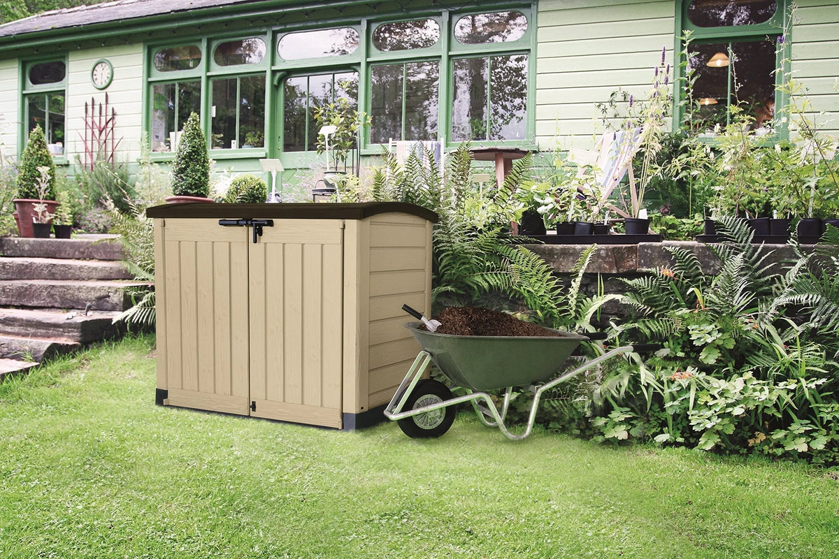 Keter Store-It Arc Garden Shed 1200L - Taupe/Beige